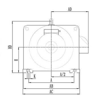 3 phase asynchronous motor dimensions